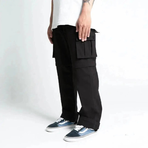Pride N Joy Co - Black Cargo 2in1 Long Short Pants - Pride N Joy Co