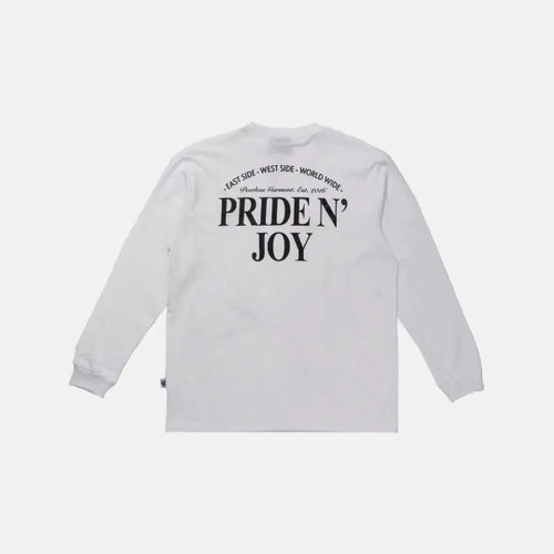 Pride N Joy Co - T-Shirt Longsleeve PNJ Rouman White - Pride N Joy Co