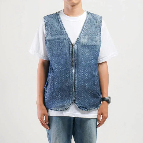 Pride N Joy Co - Bent Sand 12 Oz Denim Jeans Vest Reversible - Pride N Joy Co