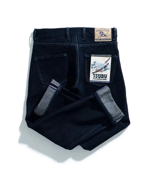 Pride N Joy Co - Tsuru 17 Oz Heavyweight Selvedge Denim - Pride N Joy Co