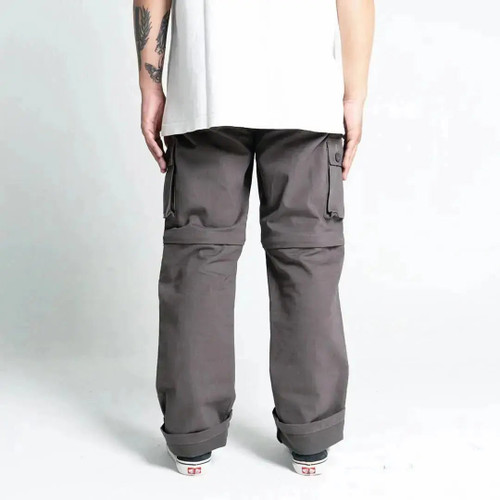 Pride N Joy Co - Grey Cargo 2in1 Long Short Pants - Pride N Joy Co