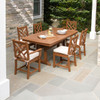 POLYWOOD Nautical Trestle 38 x 73 in. Dining Table