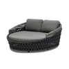 Hug Max Rope Aluminum with Cushions Daybed with Canopy