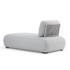 Olala Aluminum with Acrylic Cushions and Rope Lounger