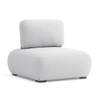 Olala Aluminum with Acrylic Cushions and Rope Armless Chair