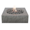 Paloma Glass Fiber Reinforced Concrete (GFRC) 36 in. Sq. Fire Pit Table