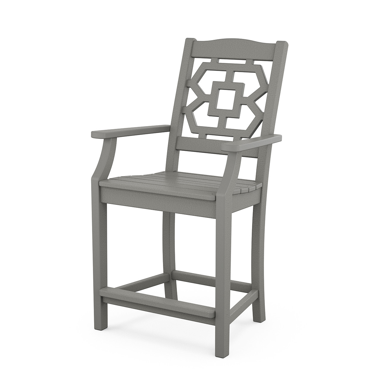 Martha Stewart by POLYWOOD Chinoiserie Counter Arm Chair
