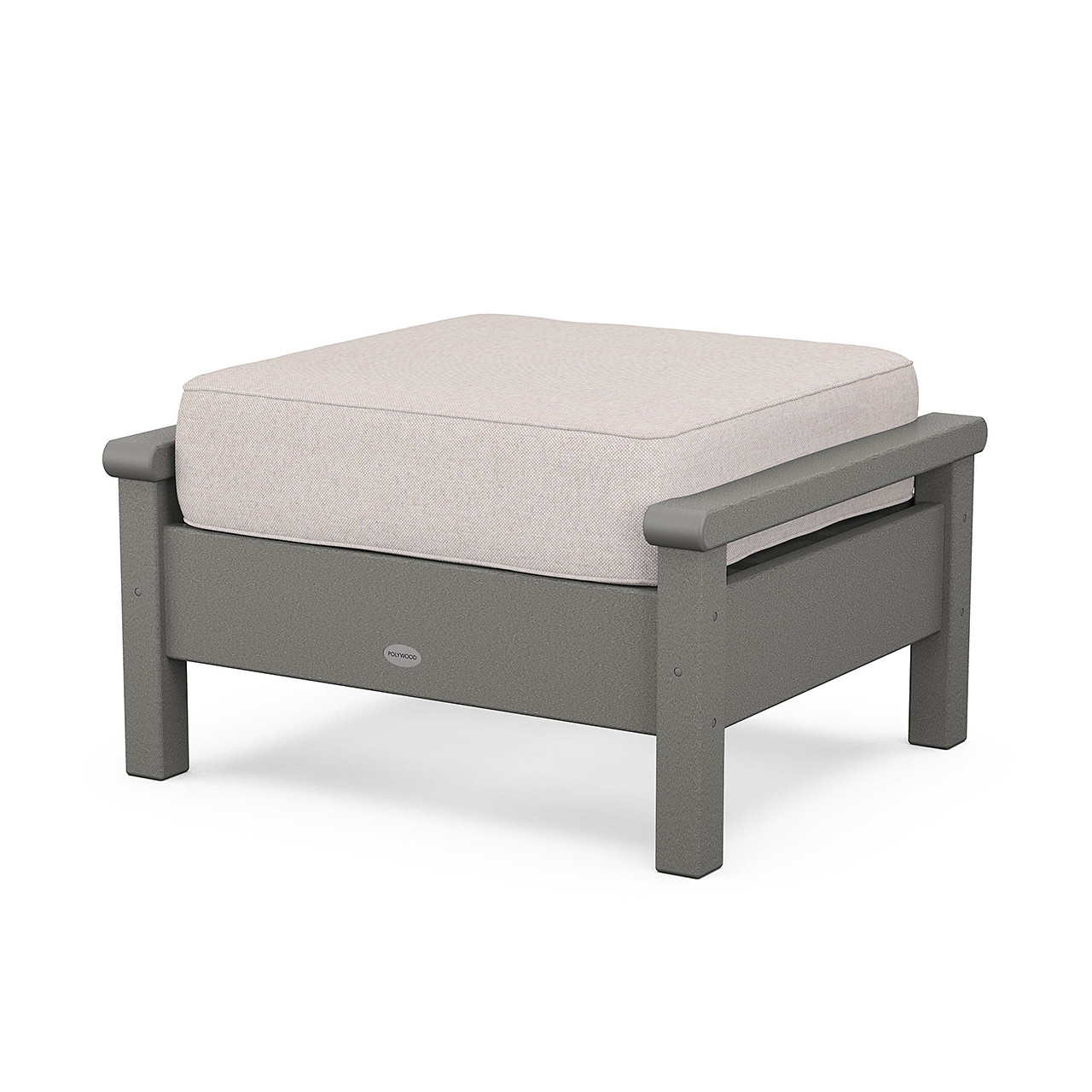 POLYWOOD Harbour Deep Seating Ottoman with Cushions