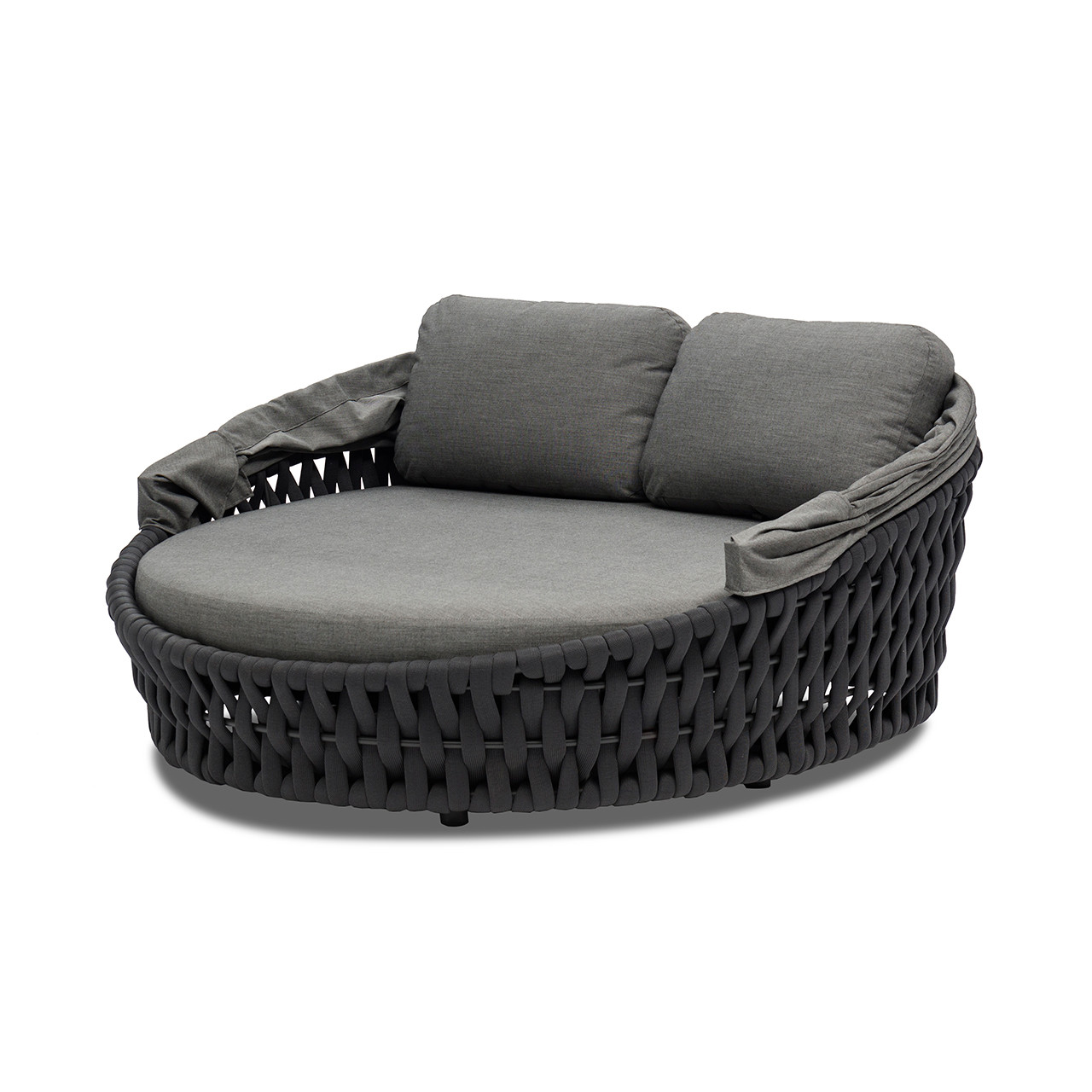 Hug Max Rope Aluminum with Cushions Daybed with Canopy