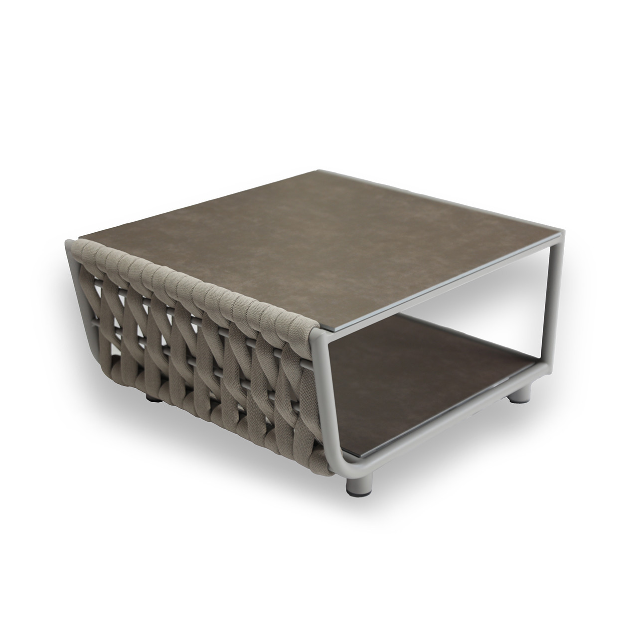 Hug Max Rope Aluminum 32 x 28 in. Coffee Table