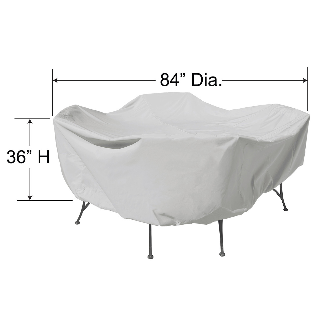 Treasure Garden 48 in. Round Table and Chairs Protective Cover -
