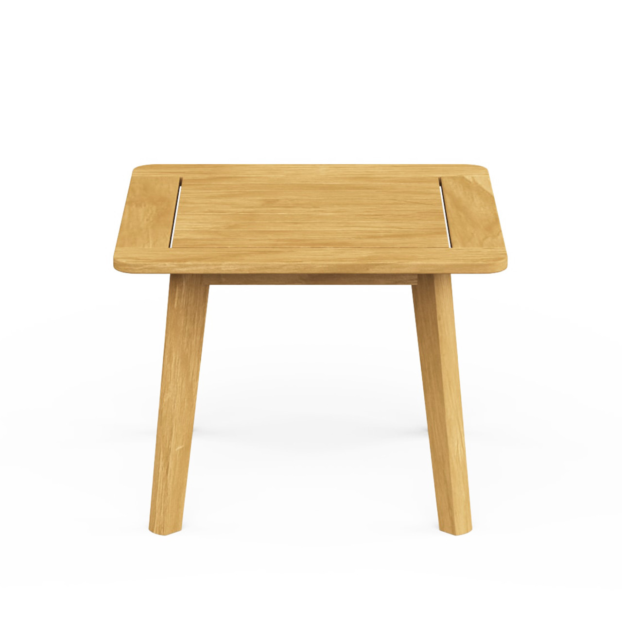 Foundations Teak Wood 24 in. Sq. Side Table