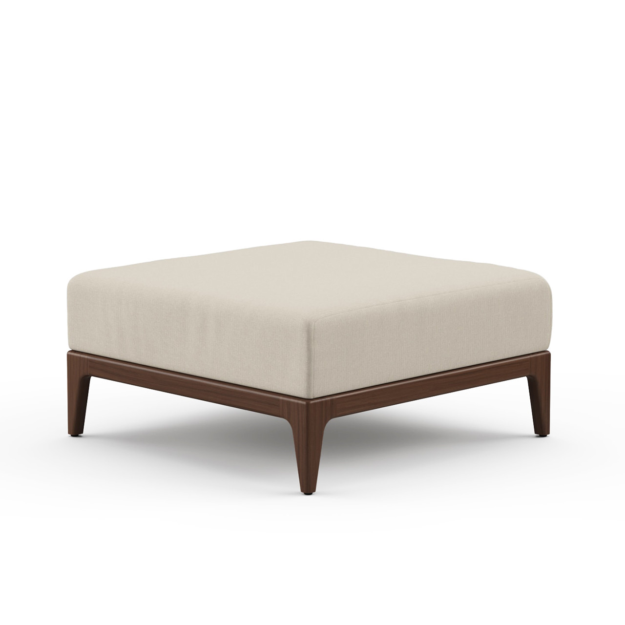 Mix Ipe Wood with Cushion Ottoman