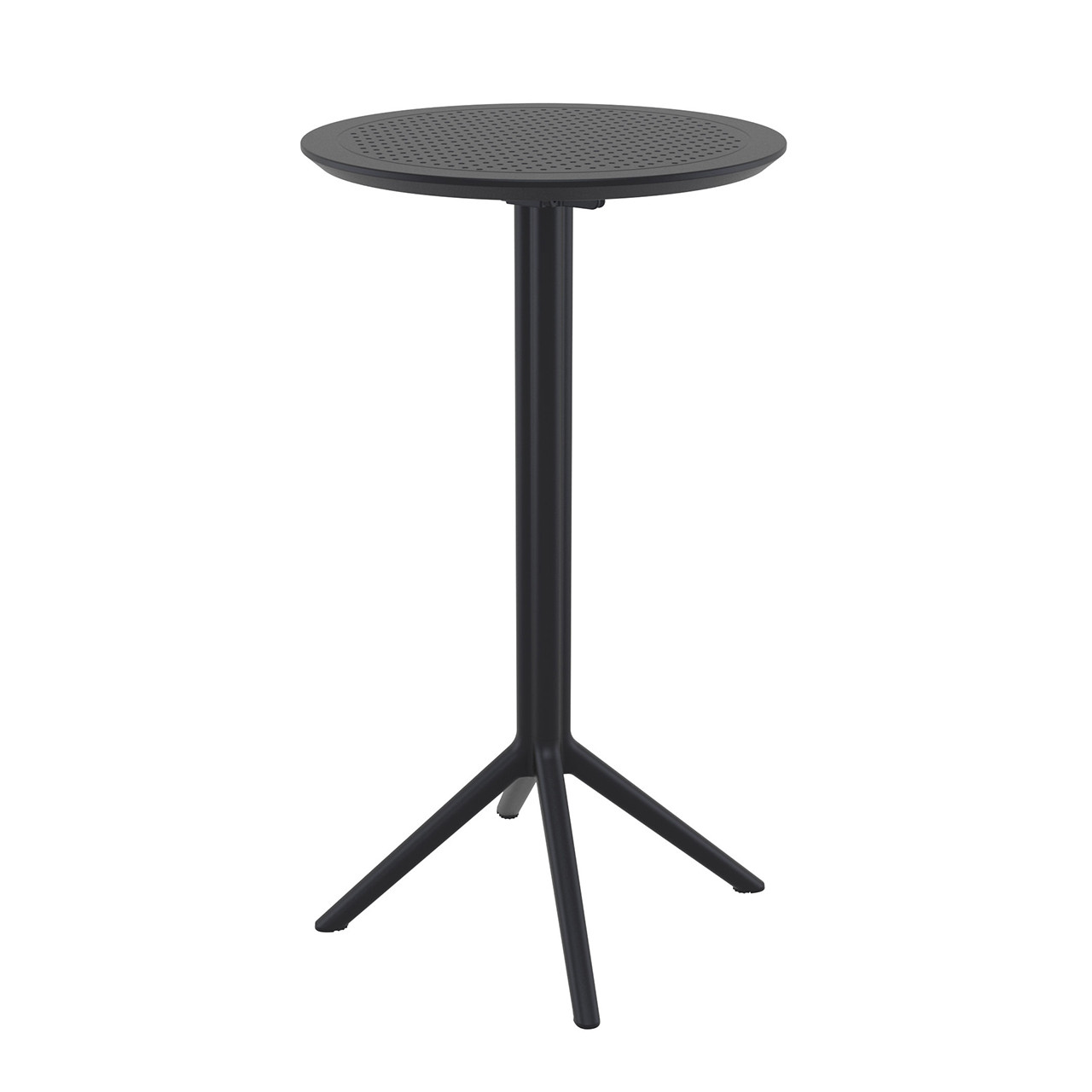 Sky Polypropylene 24 in. D. Folding Bar Table