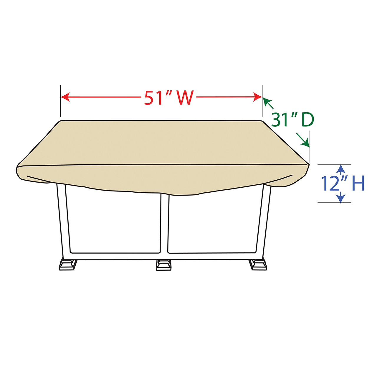 51 in. x 31 in. Large Furniture Protective Cover (CP933)