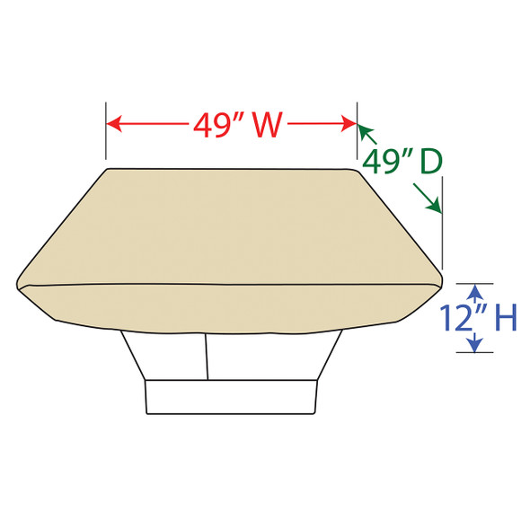 49 in. Sq. Furniture Protective Cover (CP932)