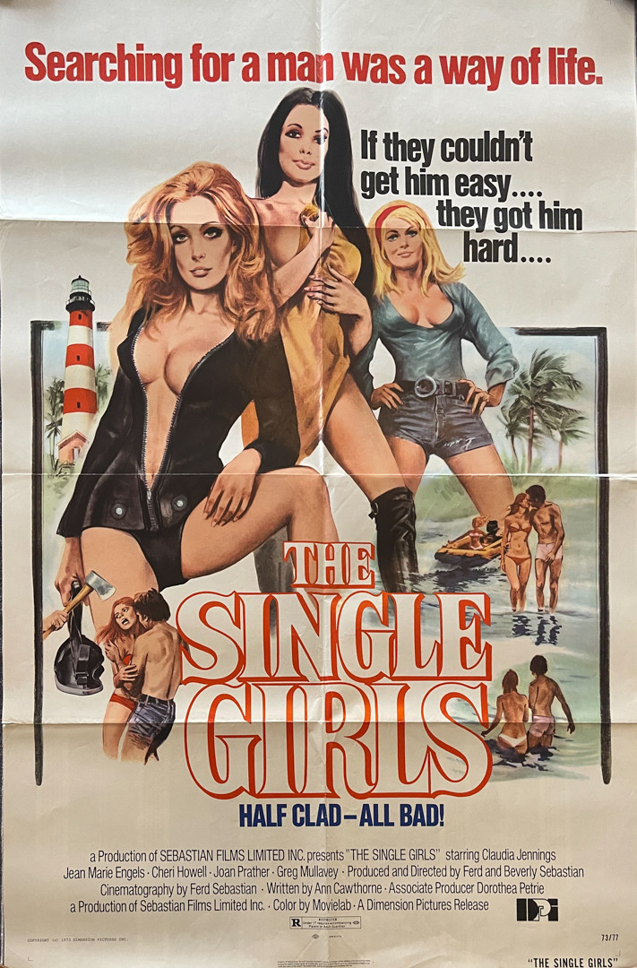 The Single Girls (1974) Original US one sheet A style movie poster