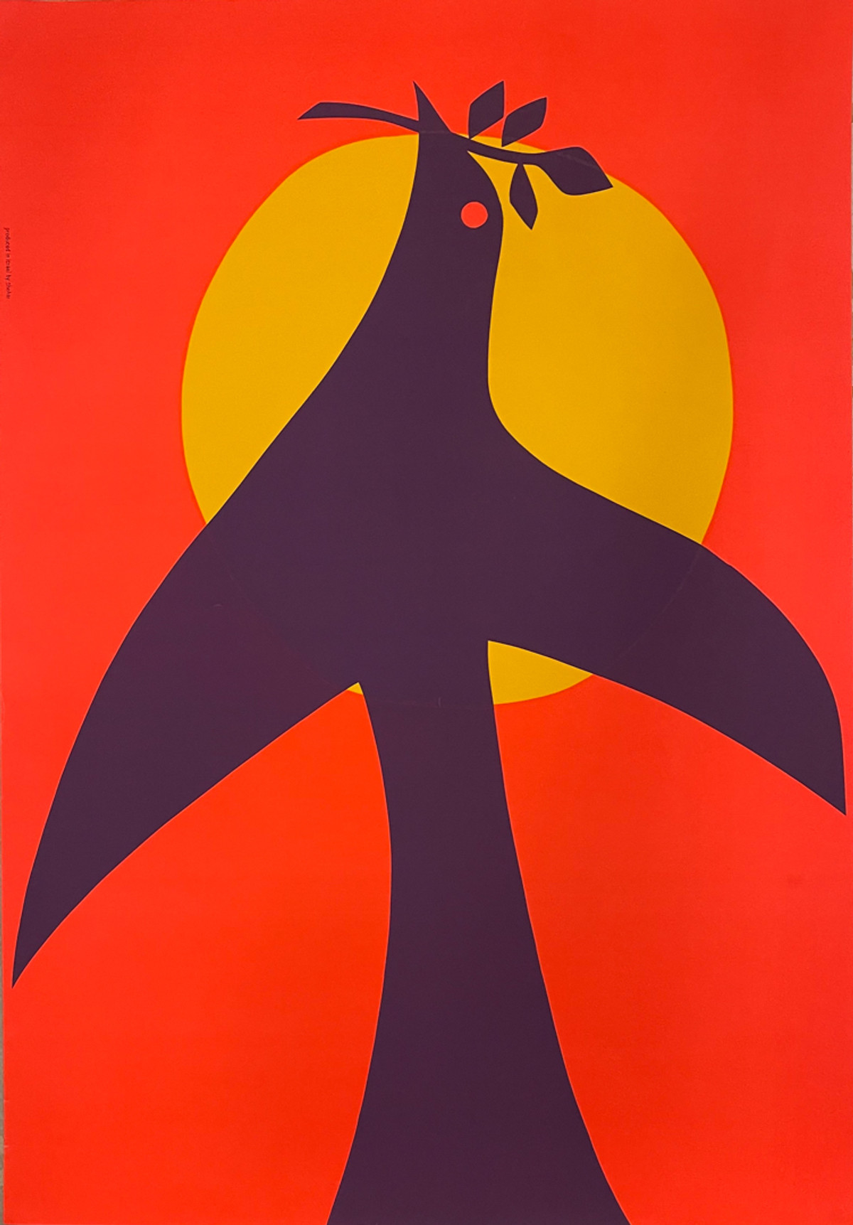 Peace Dove Israel Shohar Silk Screen