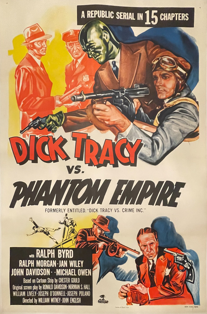Dick Tracy vs The Phantom Empire (1952) Linen Backed