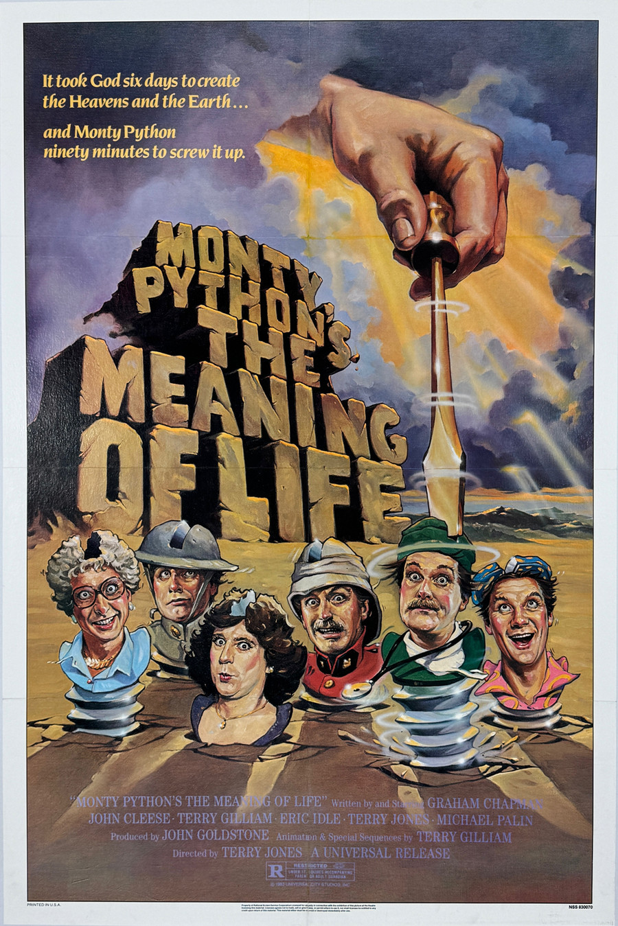 Monty Pythons Meaning of Life Original one sheet movie poster
