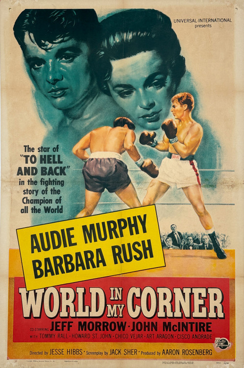 World in My Corner Original Vintage One Sheet Movie Poster Depicting Boxers