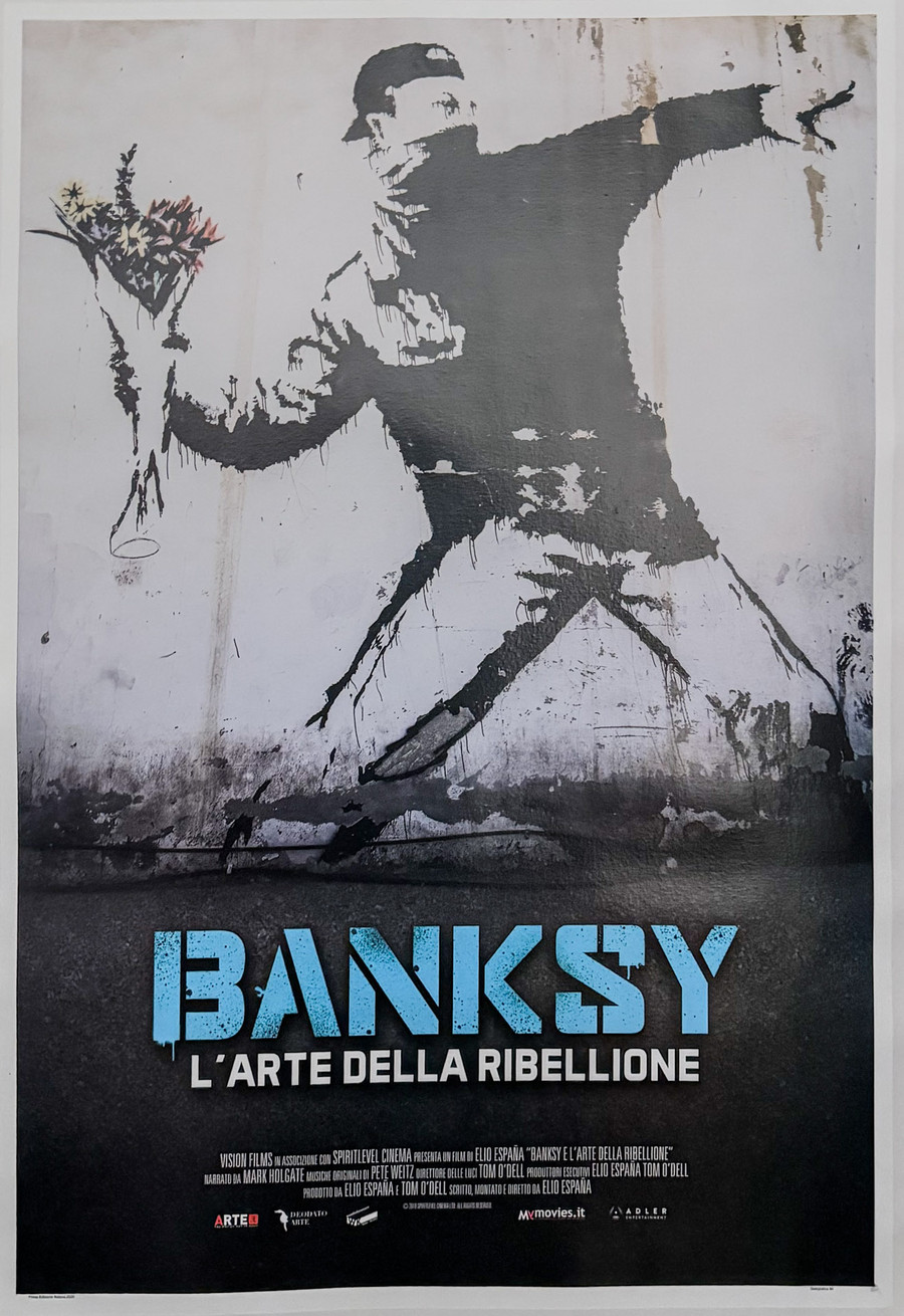 Banksy L'Arte Della Ribellione Original Movie Poster Linen Backed