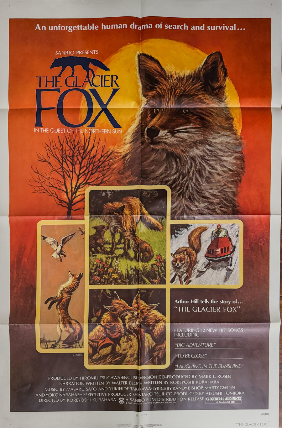 The Glacier Fox Original One Sheet Movie Poster depicts a fox