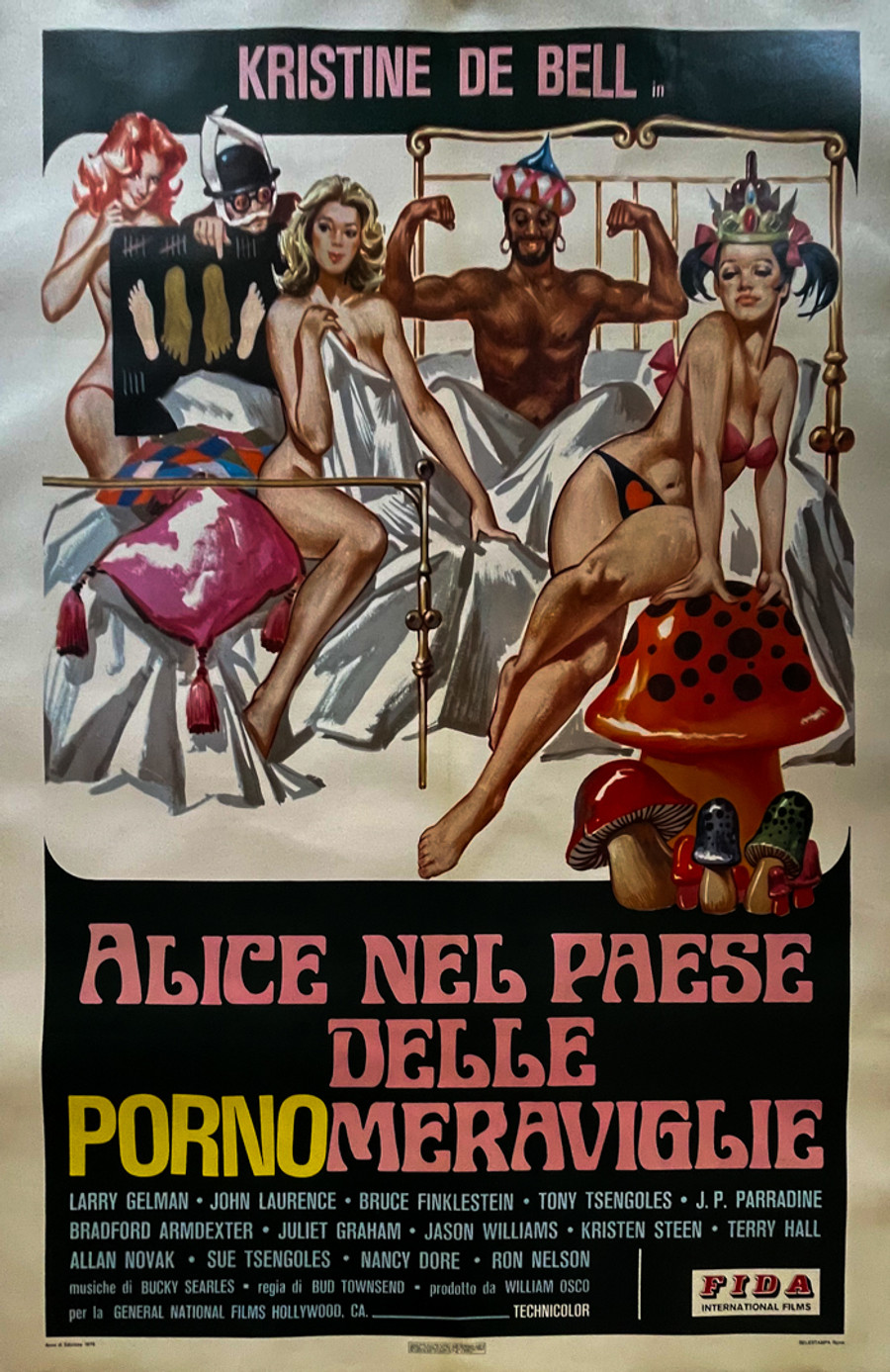 Alice in Wonderland (1976) original Italian movie poster.