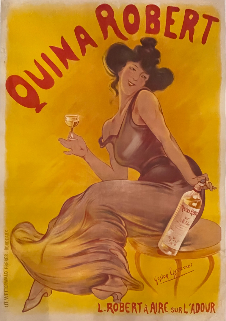 CÔTES DE PROVENCE Affiche originale entoilée Litho R. HETREAU 1964