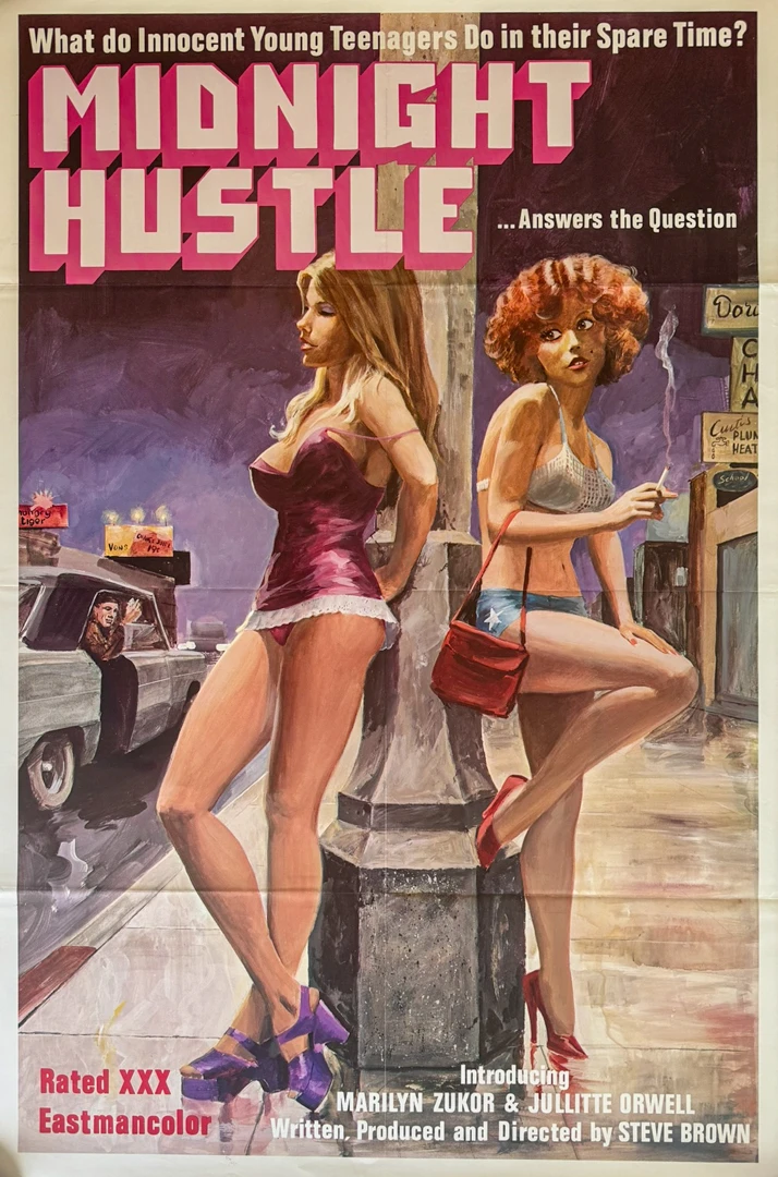 Midnight Hustle sexploitation movie poster