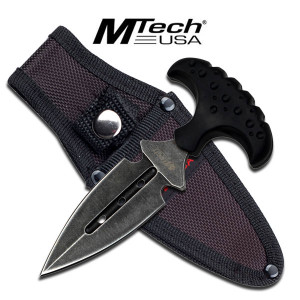 MTech USA Black FIXED BLADE KNIFE 5.47" OVERALL MTech USA Black FIXED BLADE KNIFE 5.47" OVERALL