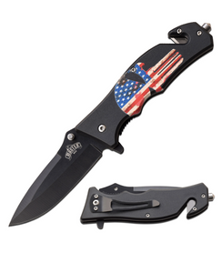 Master American Flag Skull Knife Spring Assisted Master American Flag Skull Knife Spring Assisted