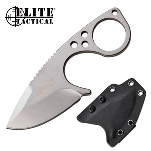 Elite Tactical Teardrop Fixed Blade Knife – D2 Steel | 2.5" Satin Blade