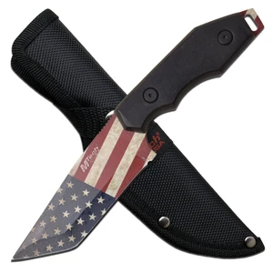 MTech USA American Flag Full Tang Fixed Blade Knife
