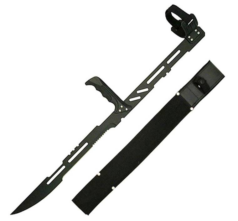 •SWORD
•27.25" OVERALL
•15" BLADE, STAINLESS STEEL
•FANTASY FOREARM SWORD HANDLE
•INCLUDES FOREARM STRAP AND NYLON SHEATH
