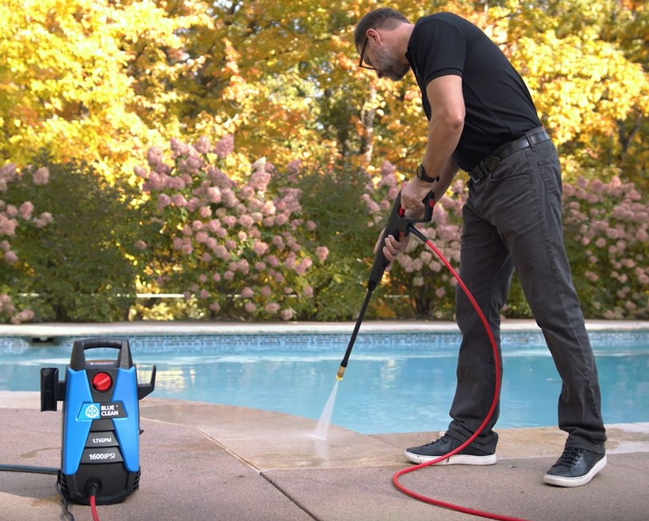 A-ITECH Electric Pressure Washer 1600 PSI High Power Washer 1.2 GPM with  Detergent Tank 4 Adjustable Quick Connect Nozzles 12 AMP High Pressure  Washer
