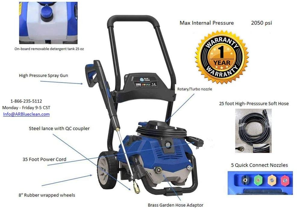 AR Blue Clean AR2N1, 2050 PSI, Electric 
