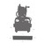 AR630TSS-Pro, Pro Cart & Wall Mount Pressure Washer, Dimension Back Image View