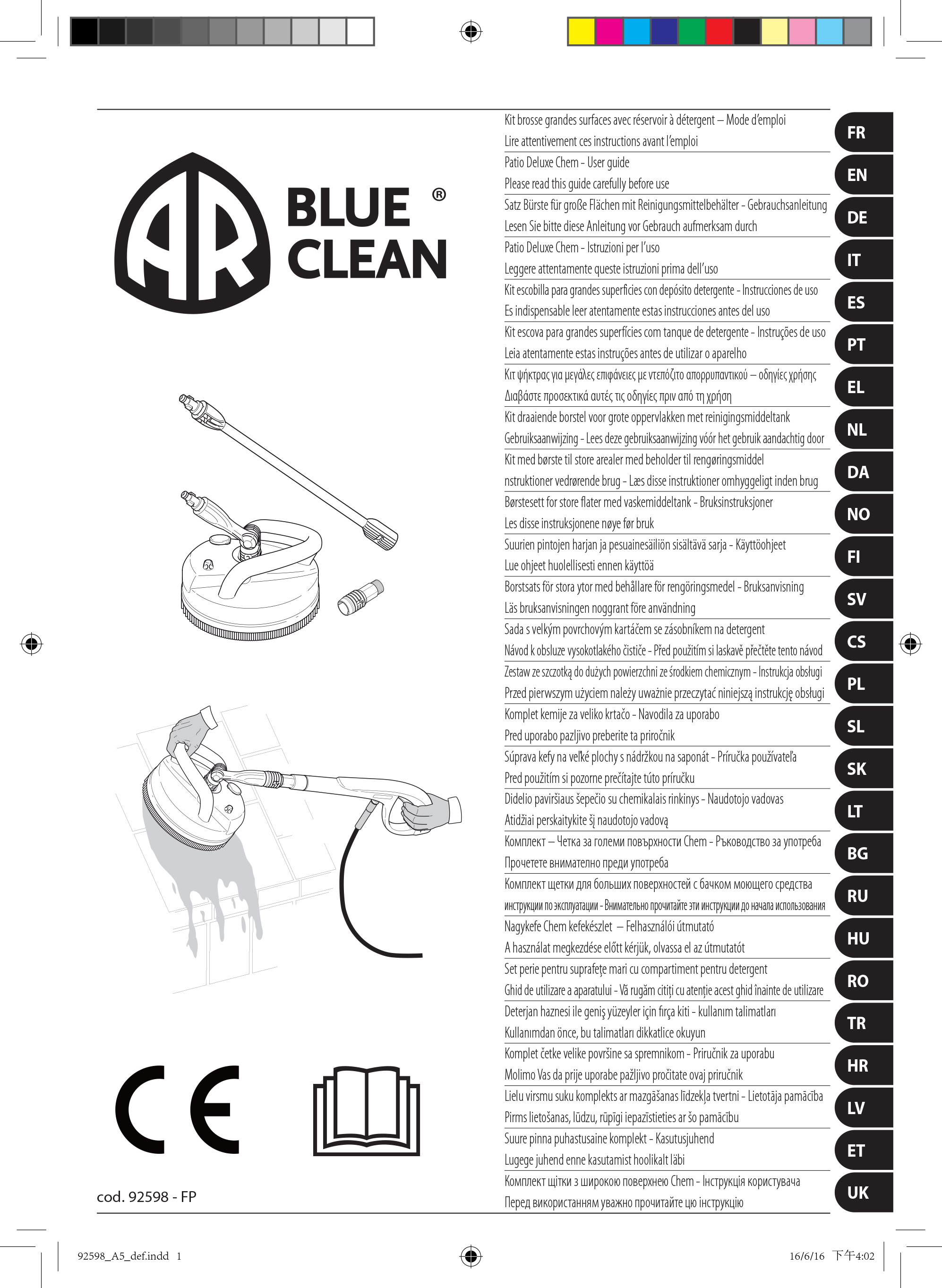 Ar Blue Clean PW41581 Product Manual