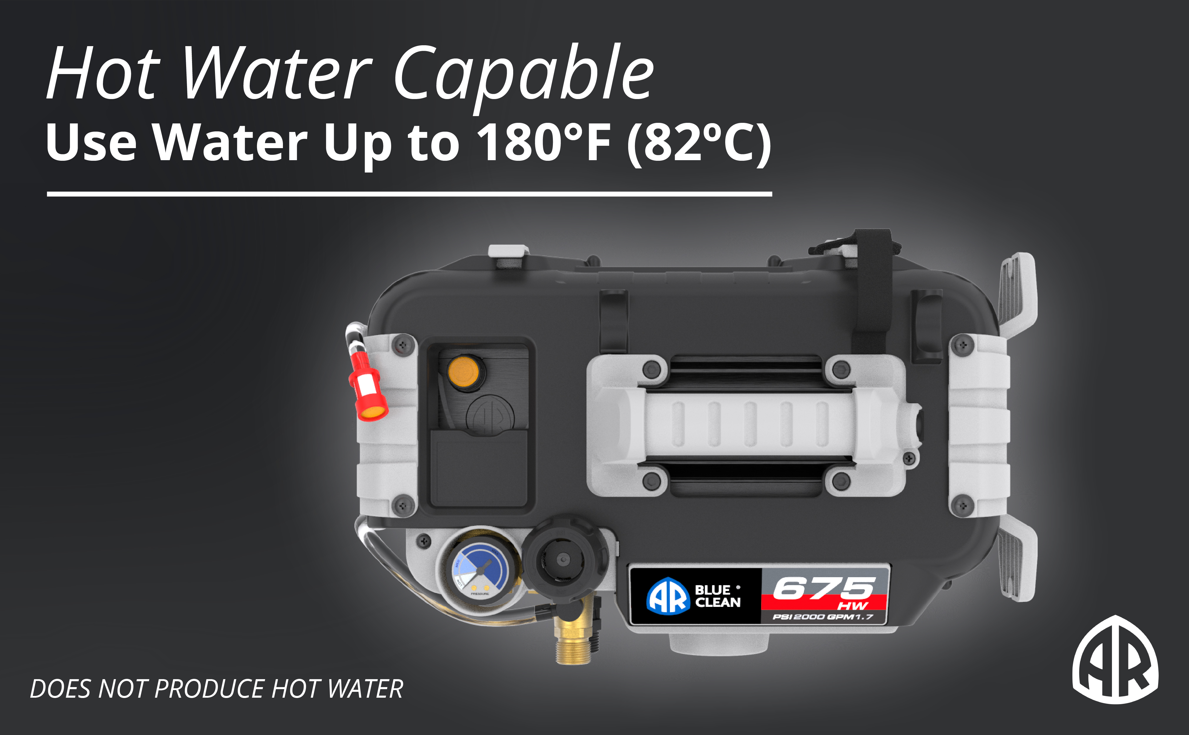 AR Blue Clean Pro, AR675HW, 2000 Max PSI, 1.7 Max GPM, 15 Amps
