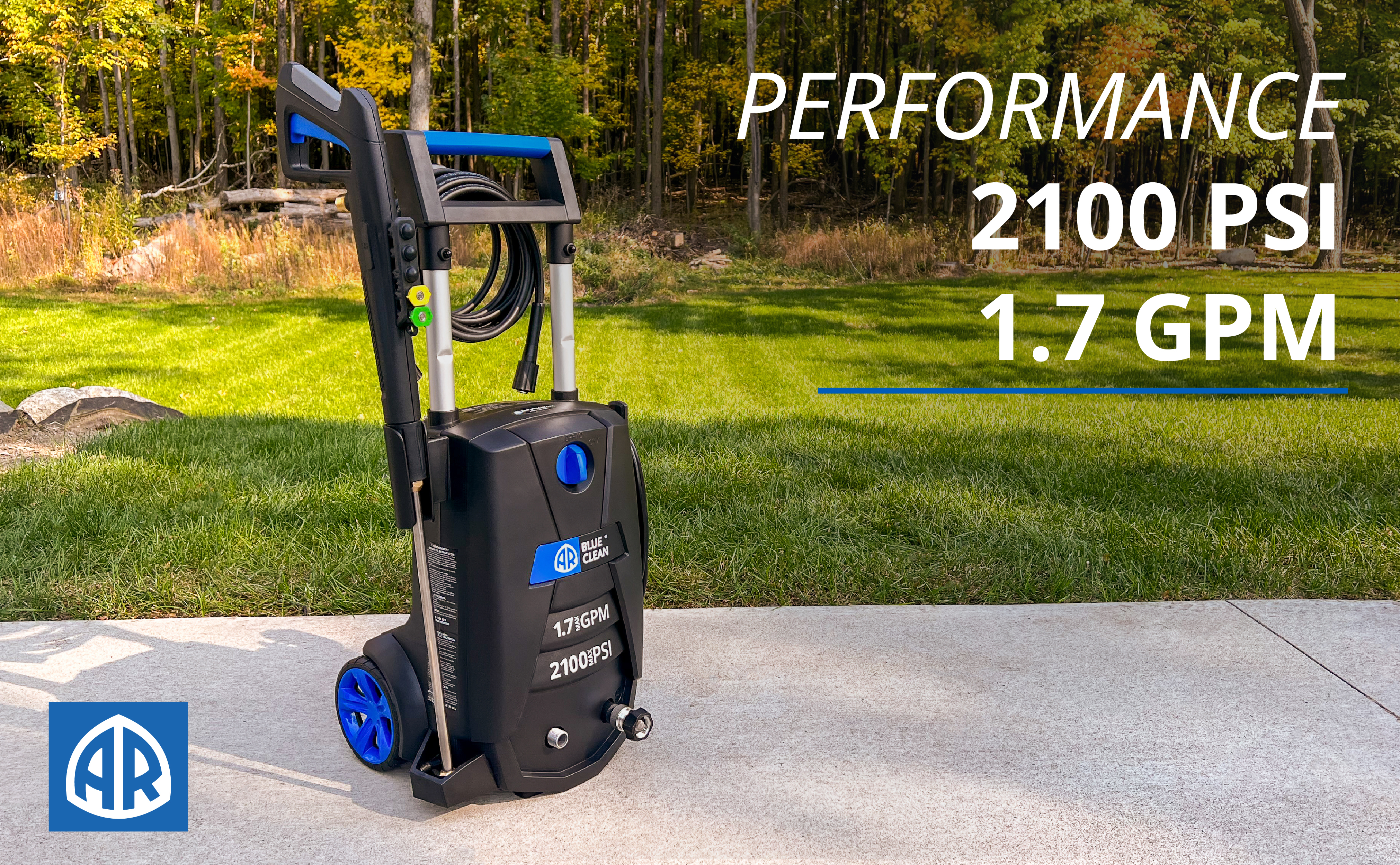 AR Blue Clean BC383HSB-X, 2100 PSI, 1.7 GPM, 13 Amp Electric