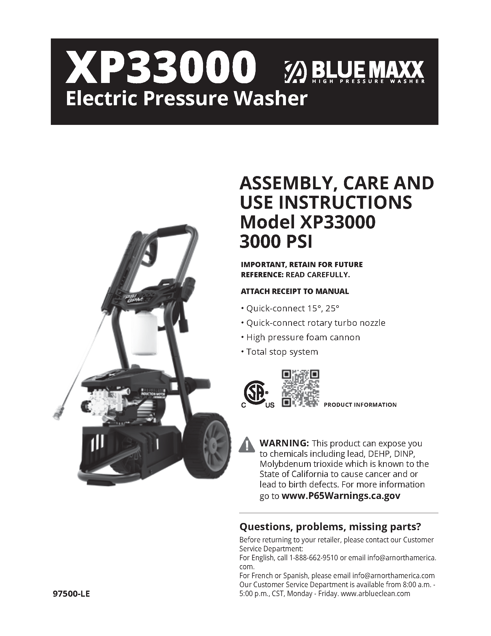 XP33000 Manual Cover