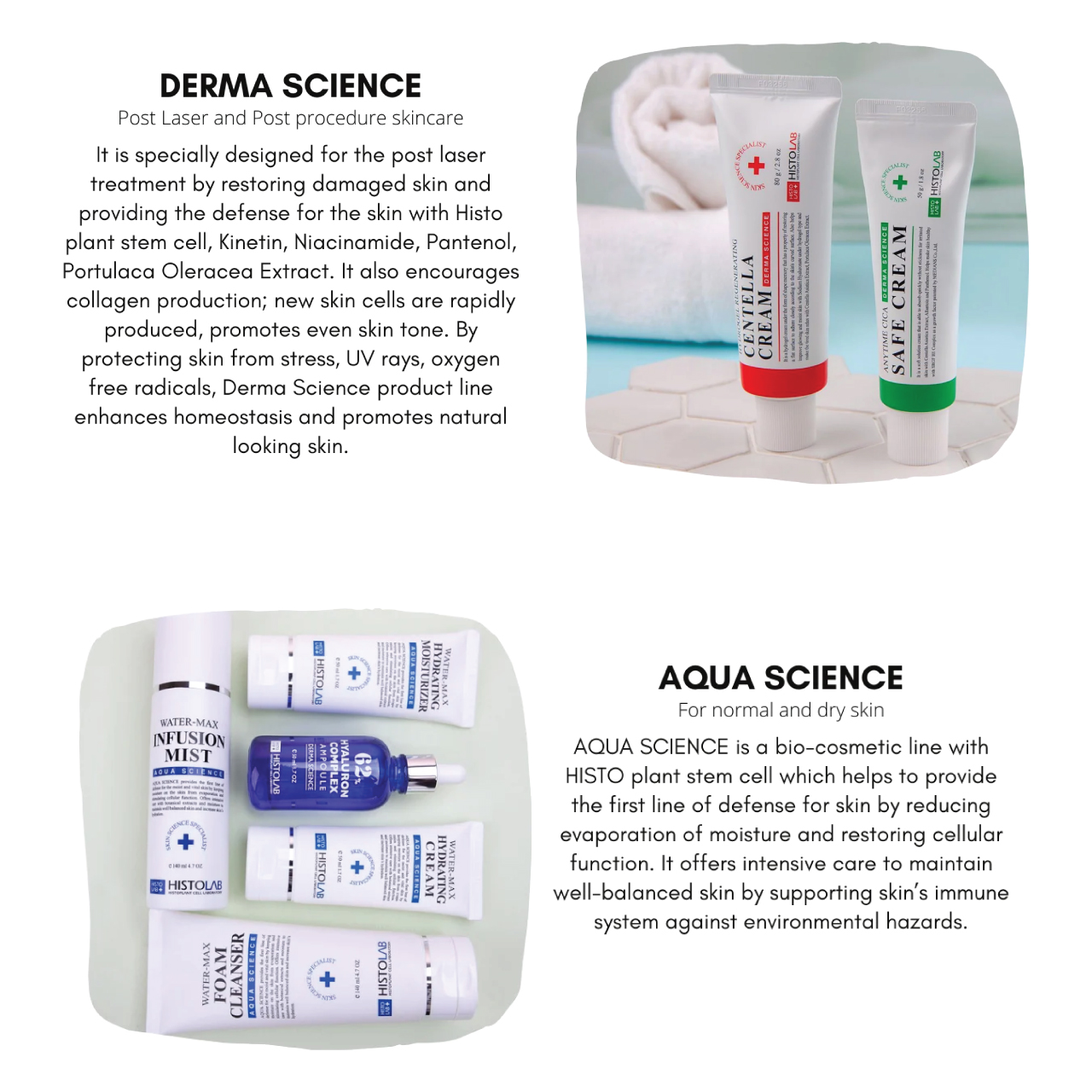 Specially formulated for post-laser treatments, this line aids in skin restoration and defense.