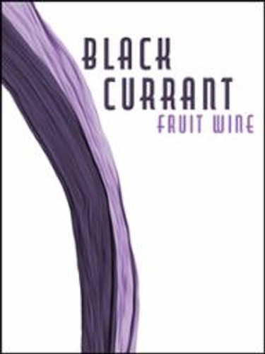 Black Currant Fruit Wine Labels - 30 Pack