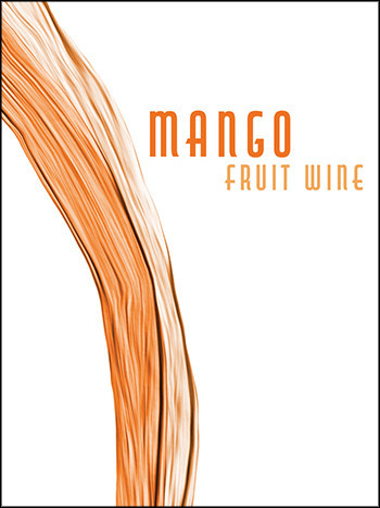 Mango Fruit Wine Labels - 30 Pack