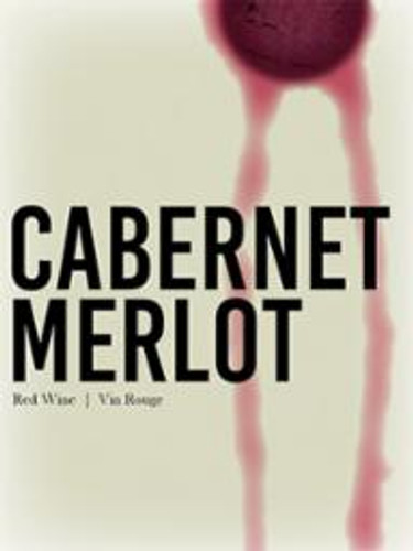 Cabernet Merlot Wine Labels  -30 Pack