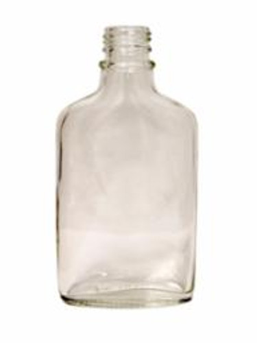 200mL Flint Glass Spirits Flask (28mm Ct Finish), 12/Case