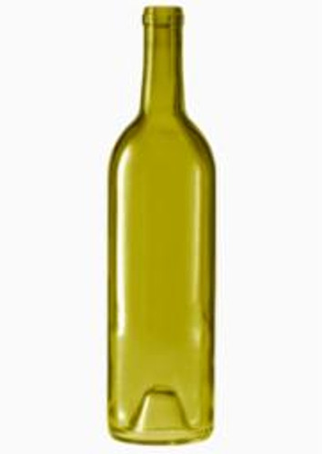 750mL Antique Green Bordeaux Punted Bottles, 12/Case