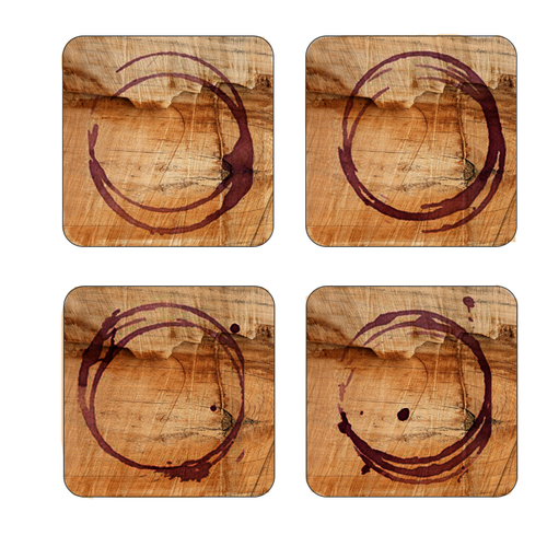 Wine Stain Coaster Set