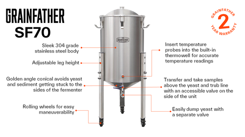 Grainfather SF70 Conical Fermenter w/FREE SHIPPING!!